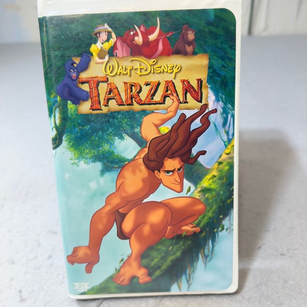 Walt Disney Tarzan VHS Movie 2000 Clamshell Case Phil Collins G Rated NTSC 15799
